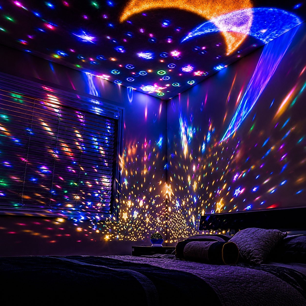 DreamGlow Rotating Projector Lamp