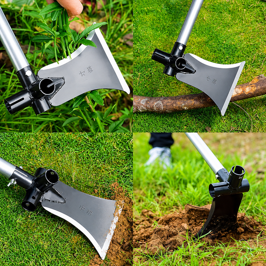 Premium 3-in-1 Garden Flat Axe Shovel
