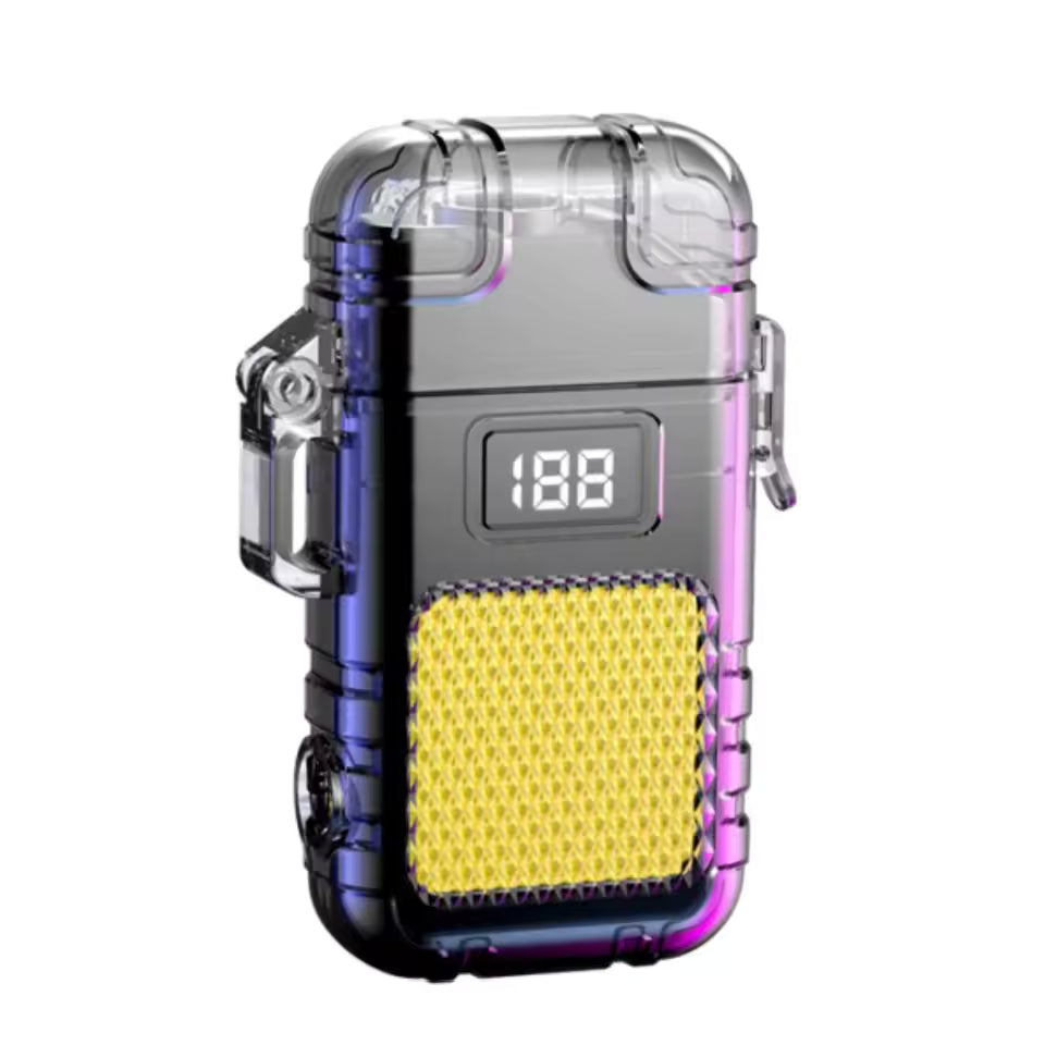 Metal Black LED Flashlight Lighter