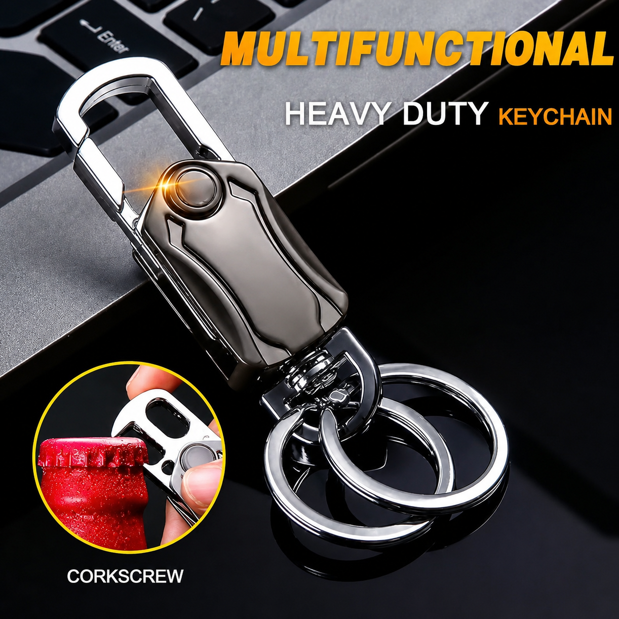 4 in 1 Keychain Spinner Multi-Function Tool