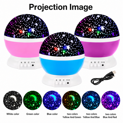 DreamGlow Rotating Projector Lamp