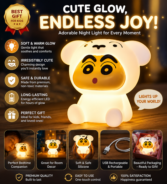 Crayon Shin-chan Shiro LED Night Light Lamp
