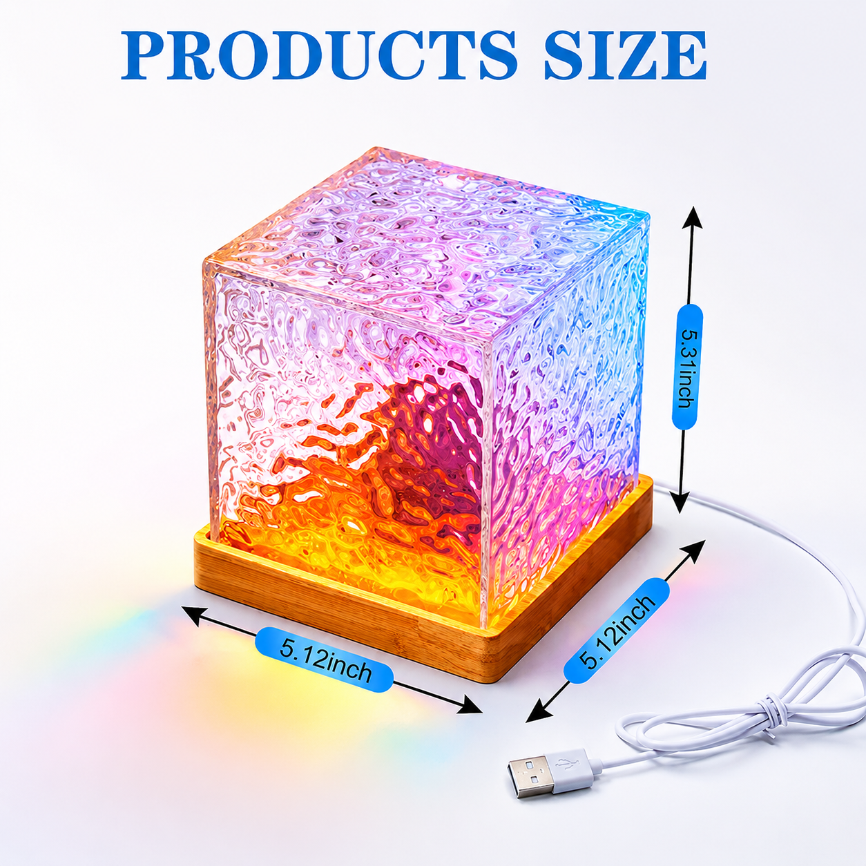 Dynamic Water Ripple Projection Light Lamp