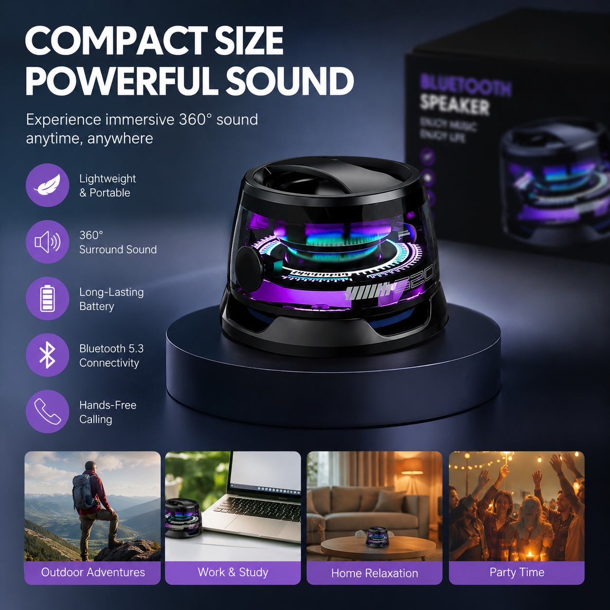 Premium G200 Magnetic Bluetooth Speaker