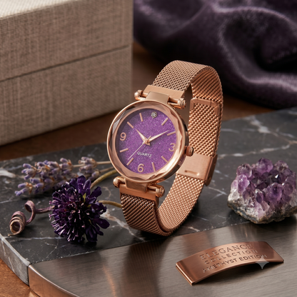 Elegant Rose Gold Analog Watch For Girls