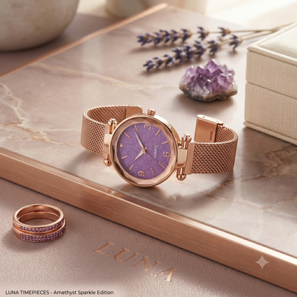 Elegant Rose Gold Analog Watch For Girls