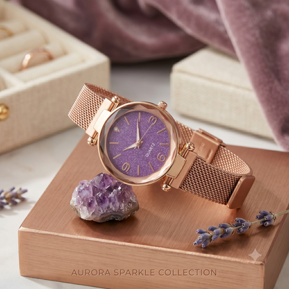 Elegant Rose Gold Analog Watch For Girls