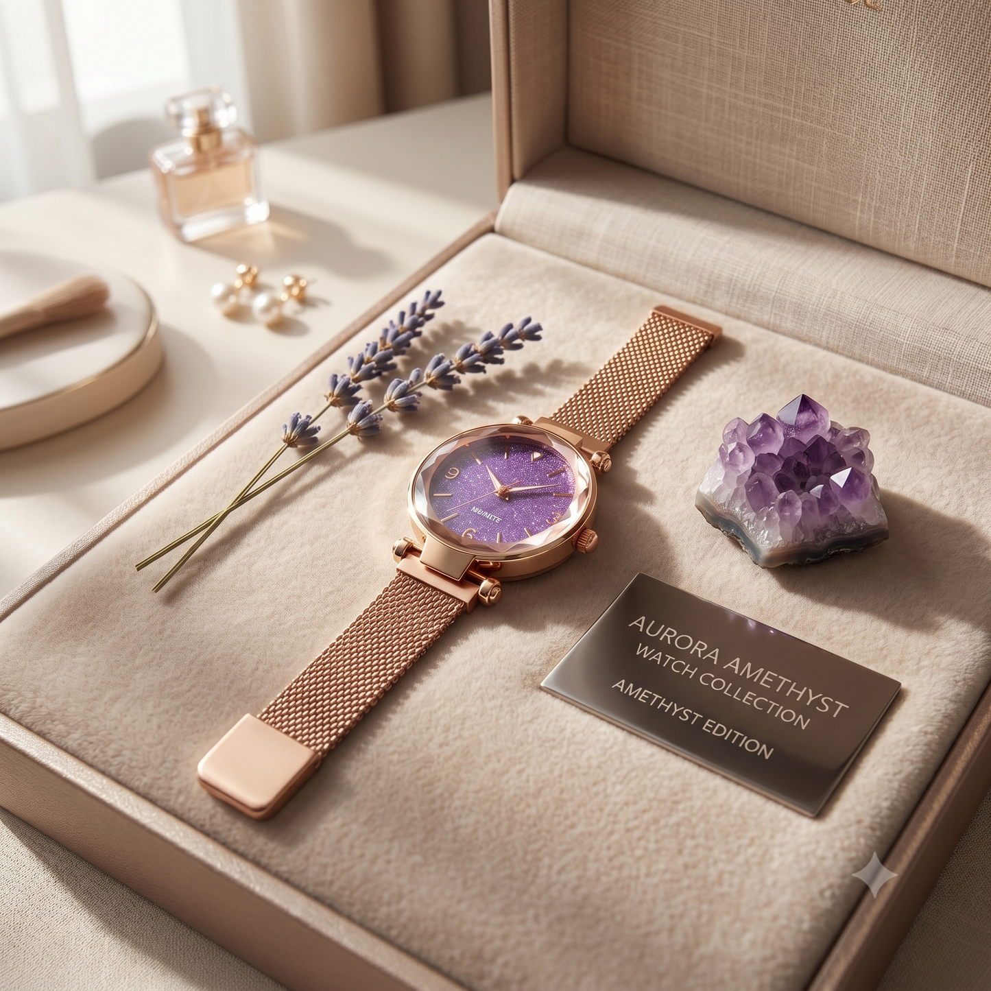 Elegant Rose Gold Analog Watch For Girls