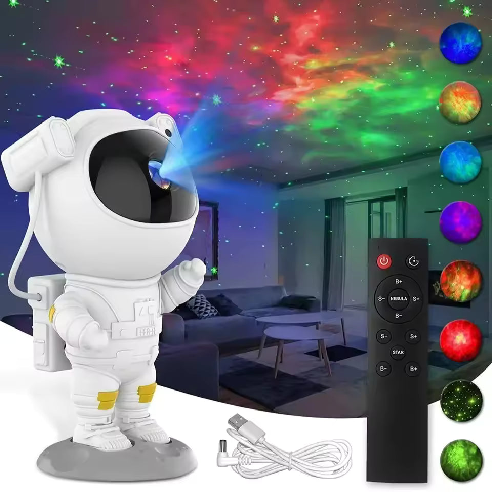 Astronaut Galaxy Projector - 360° Rotation