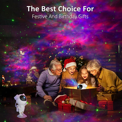 Astronaut Galaxy Projector - 360° Rotation