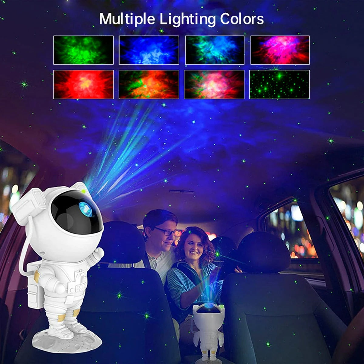 Astronaut Galaxy Projector - 360° Rotation