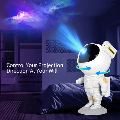 Astronaut Galaxy Projector - 360° Rotation