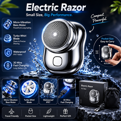 Premium Mini Portable Electric Shaver