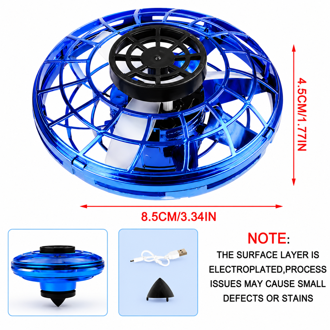 Premium UFO LED Spinner