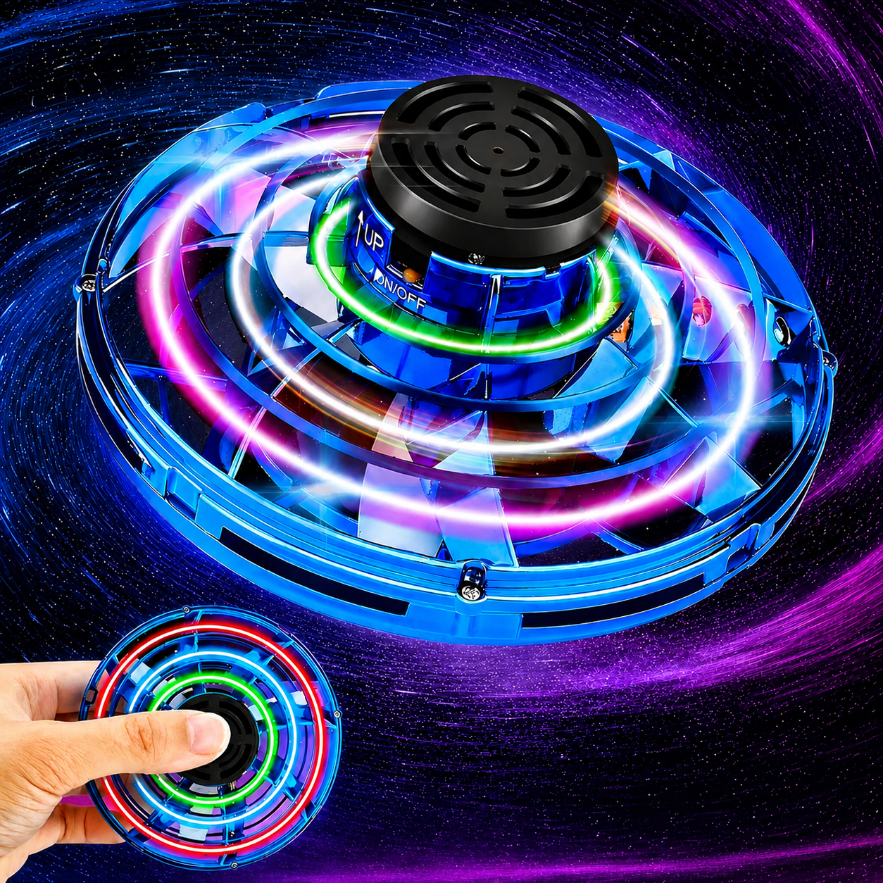 Premium UFO LED Spinner