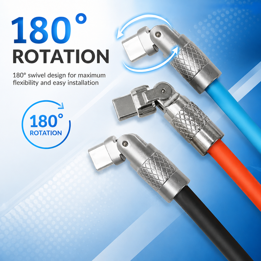 Rotable Super Fast Charging Cable for Smartphone