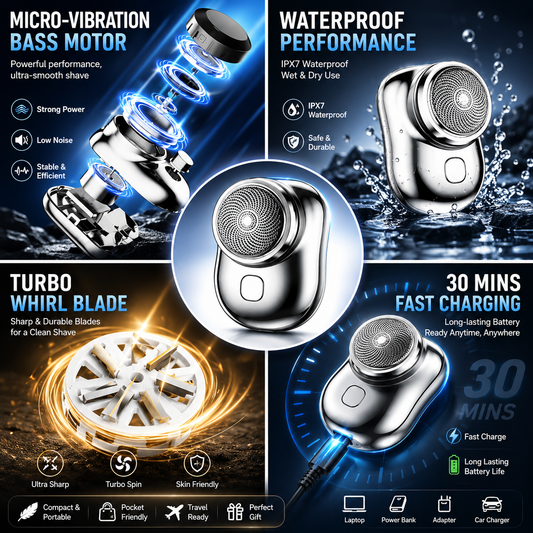 Premium Mini Portable Electric Shaver