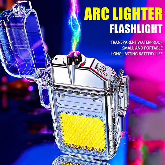 Metal Black LED Flashlight Lighter