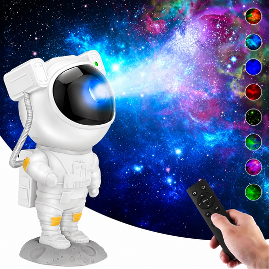 Astronaut Galaxy Projector - 360° Rotation